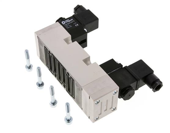 5/3 ISO 5599-2 Válvula solenoide de centro de presión 115V AC 2-10bar/28-140psi YPC