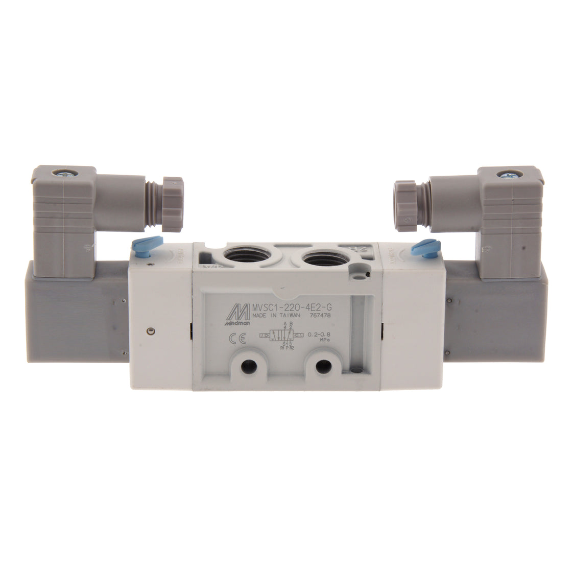 NPT 1/4'' 110V AC Válvula de solenoide biestable de 5/2 vías 2-8bar MVSC1