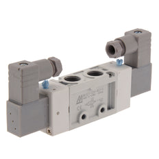 NPT 1/4'' 24V DC 5/2 vías Válvula de solenoide biestable 2-8bar MVSC1