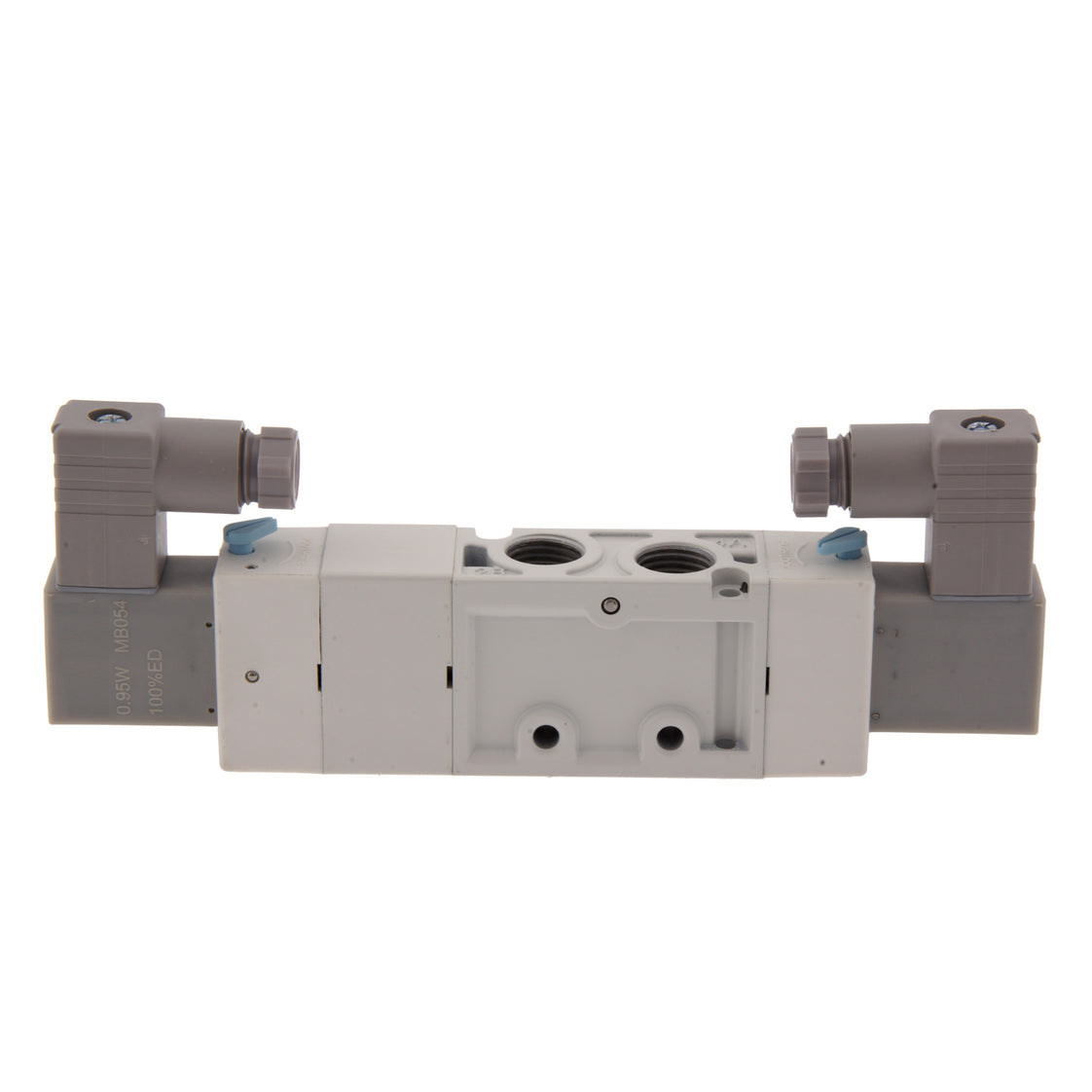G1/4'' 24 V CC Válvula Solenoide 5/3 Vías Centro Cerrado 3-8bar MVSC1