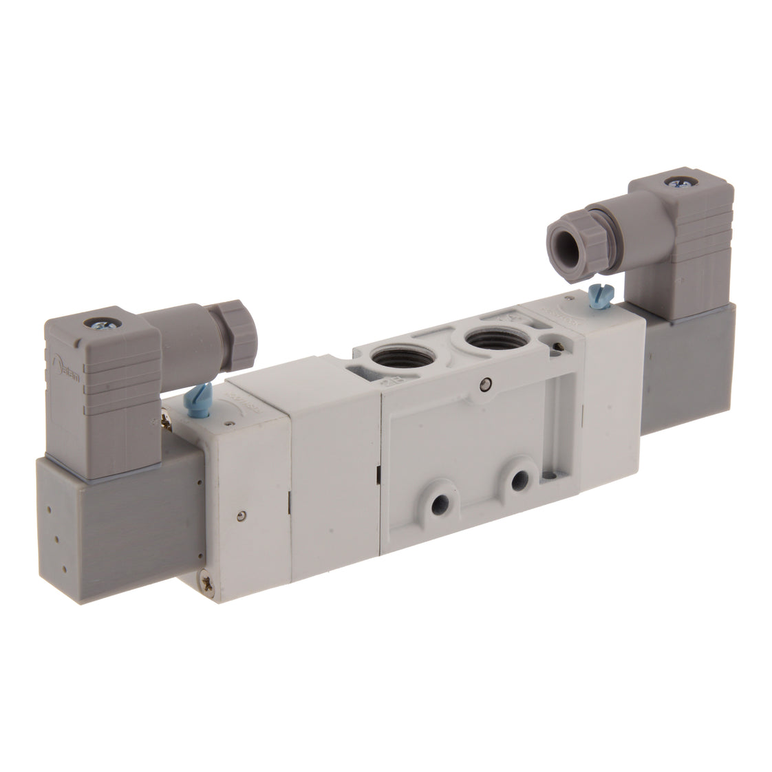 G1/4'' 24 V CC Válvula Solenoide 5/3 Vías Centro Cerrado 3-8bar MVSC1