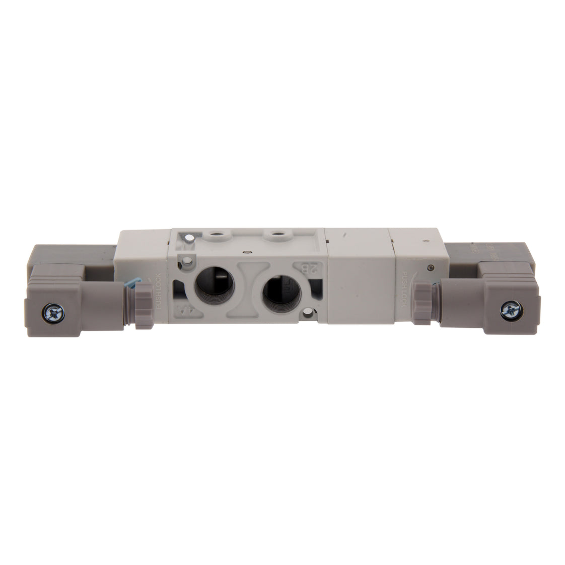 G1/4'' 24 V CC Válvula Solenoide 5/3 Vías Centro Cerrado 3-8bar MVSC1