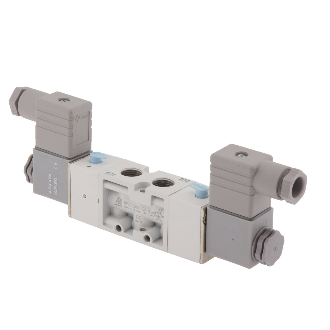 G1/4'' 230V AC 5/2 vías Válvula de solenoide biestable 2-8bar MVSC-260