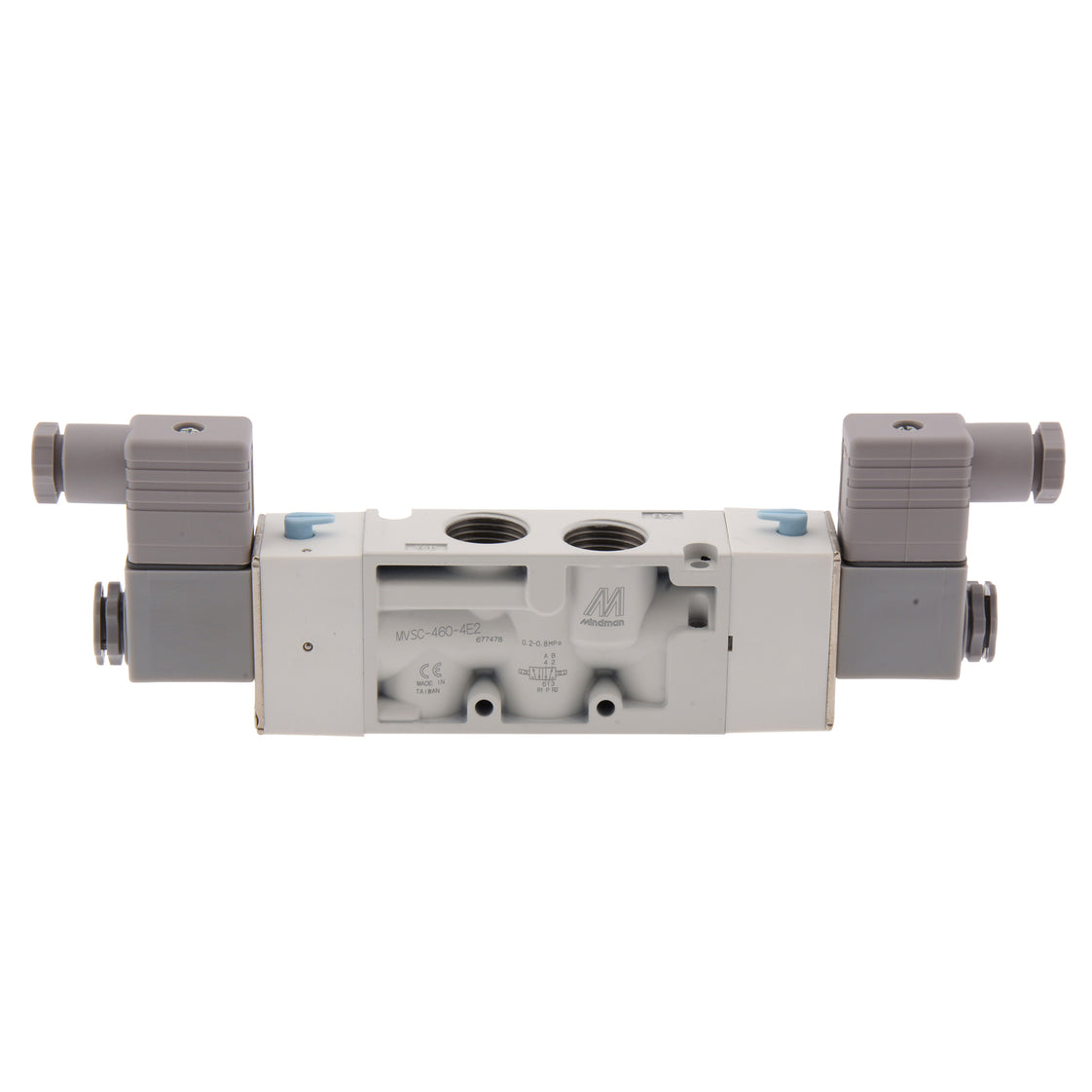 NPT 1/2'' 24V DC 5/2 vías Válvula de solenoide biestable 2-8bar MVSC