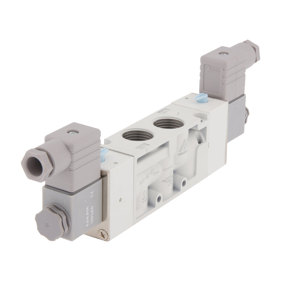 NPT 1/2'' 110V AC 5/2 vías Válvula solenoide biestable 2-8bar MVSC