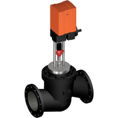 Válvula de Globo Belimo DN250 Brida 65mm Carrera Kvs1000 230VAC 82s 3-puntos 12000N IP65 Terminal H6250+GV12-230-3-T