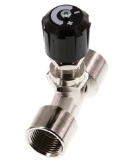 Válvula de aguja de latón niquelado G1/2'' NBR 18 bar - NLBN