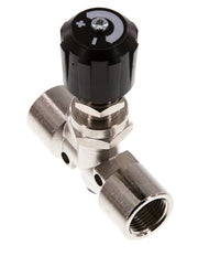 Válvula de aguja de latón niquelado G3/8'' NBR 18 bar - NLBN