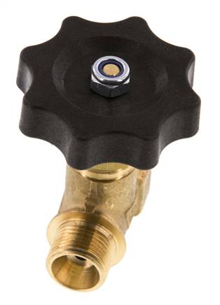 Válvula de aguja de latón G3/8'' macho NBR 40 bar - NLB