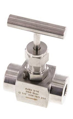 G1/4'' Válvula de aguja de acero inoxidable PTFE 300 bar - NLS