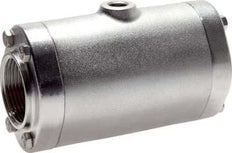 válvula de pellizco neumática de 3 pulgadas de acero inoxidable con manguito de goma - resistente a la abrasión