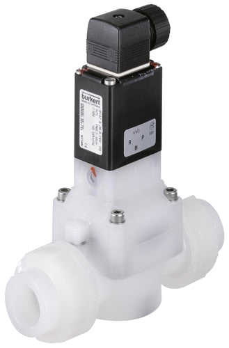 Electroválvula 20 mm manguitos soldados NO PVDF EPDM 0,5-6bar/7-87psi 24VDC 0142 246151