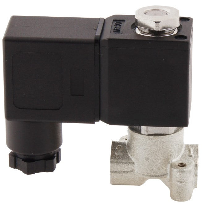 Electroválvula CM-DA 1/8'' NPT Acero inoxidable FKM 0-10bar 24V AC