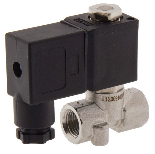 Electroválvula CM-DA 1/4'' Acero inoxidable FKM 0-10bar 24V DC