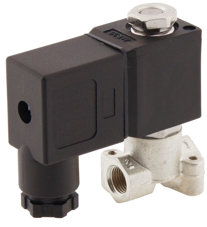 Electroválvula CM-DA 1/8'' NPT Acero inoxidable FKM 0-10bar 24V AC