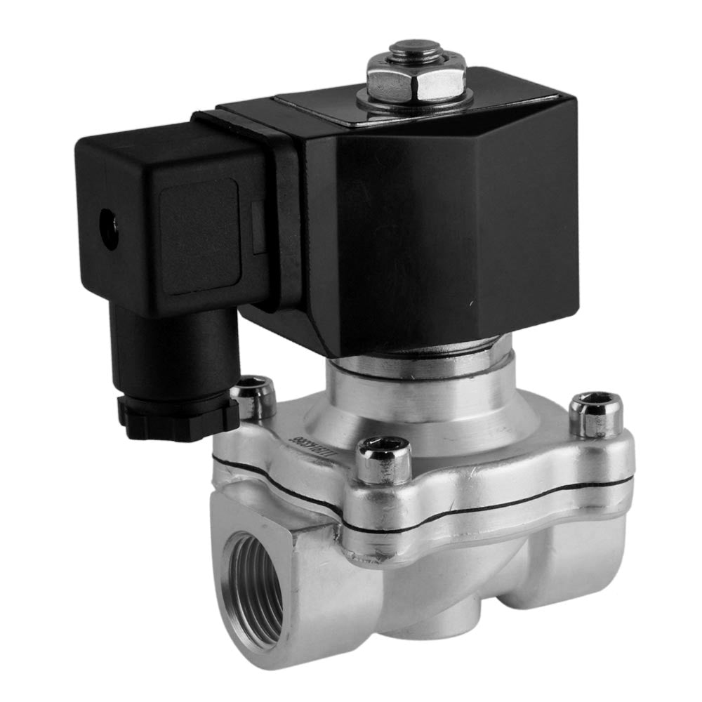 Electroválvula DF-SA 1/2'' acero inoxidable FKM 0-6bar 12V DC