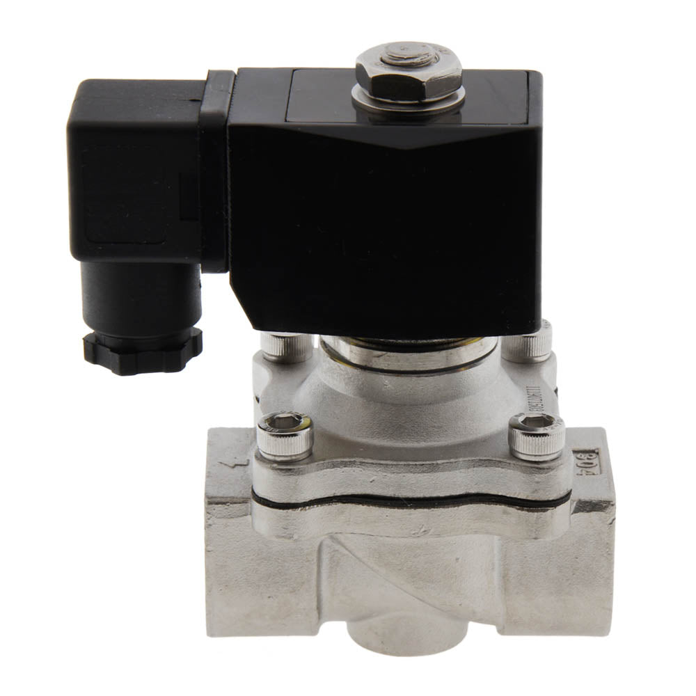 Electroválvula DF-SA 3/4'' acero inoxidable FKM 0-6bar 12V DC