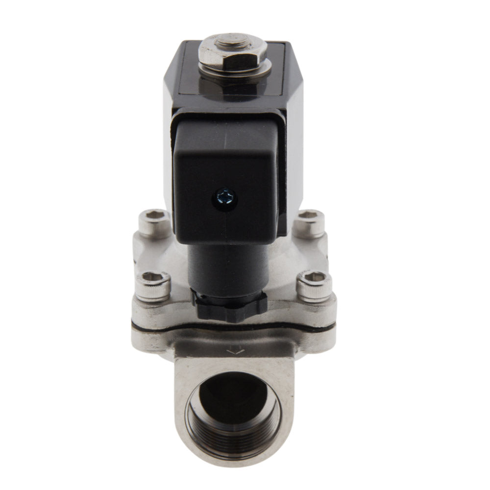 Electroválvula DF-SA 3/4'' acero inoxidable FKM 0-6bar 12V DC