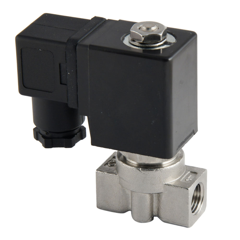 Electroválvula ST-DA 1/4'' acero inoxidable FKM 0-13bar 230V AC