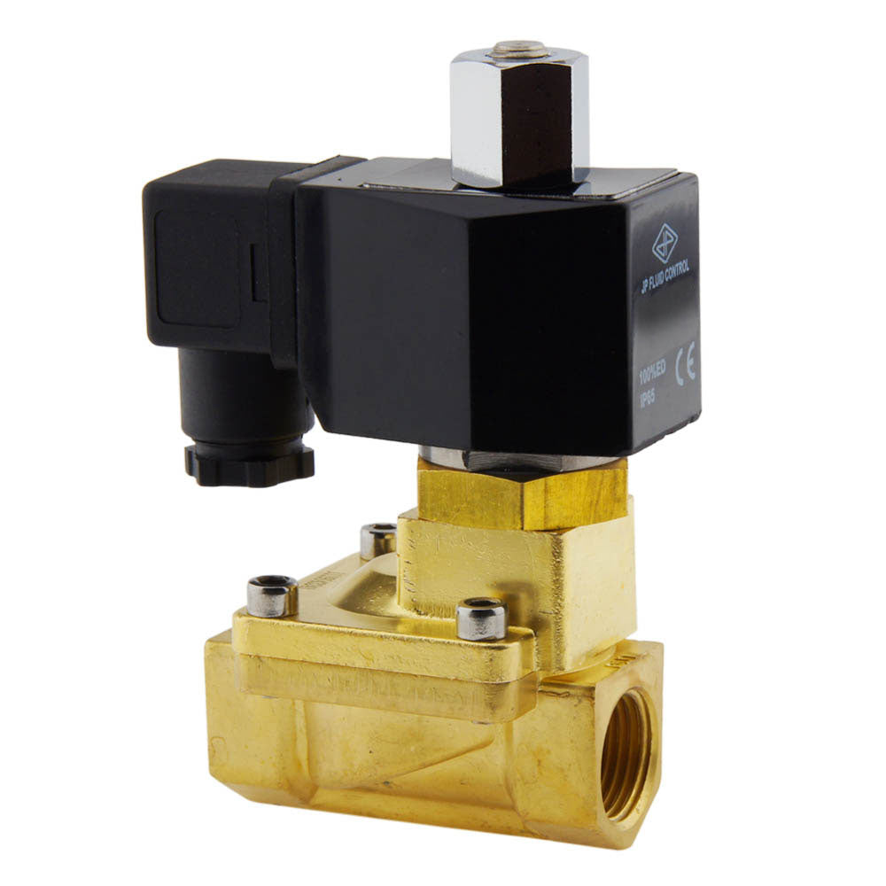 Electroválvula ST-IB 1/2'' NO latón FKM 0,5-13bar 12V DC