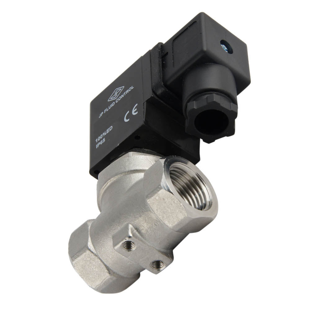 Electroválvula ST-SA 1/2'' acero inoxidable FKM 0-10bar 12V DC