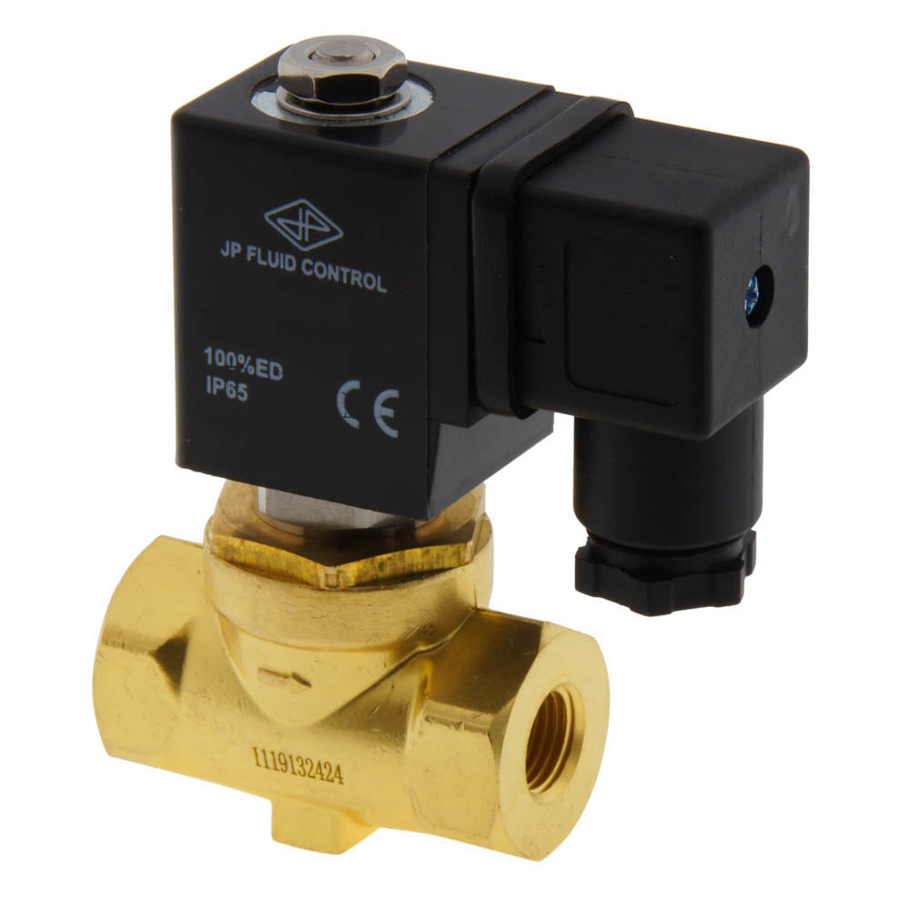 Electroválvula ST-SA 1/4'' NPT latón FKM 0-10bar 12V DC