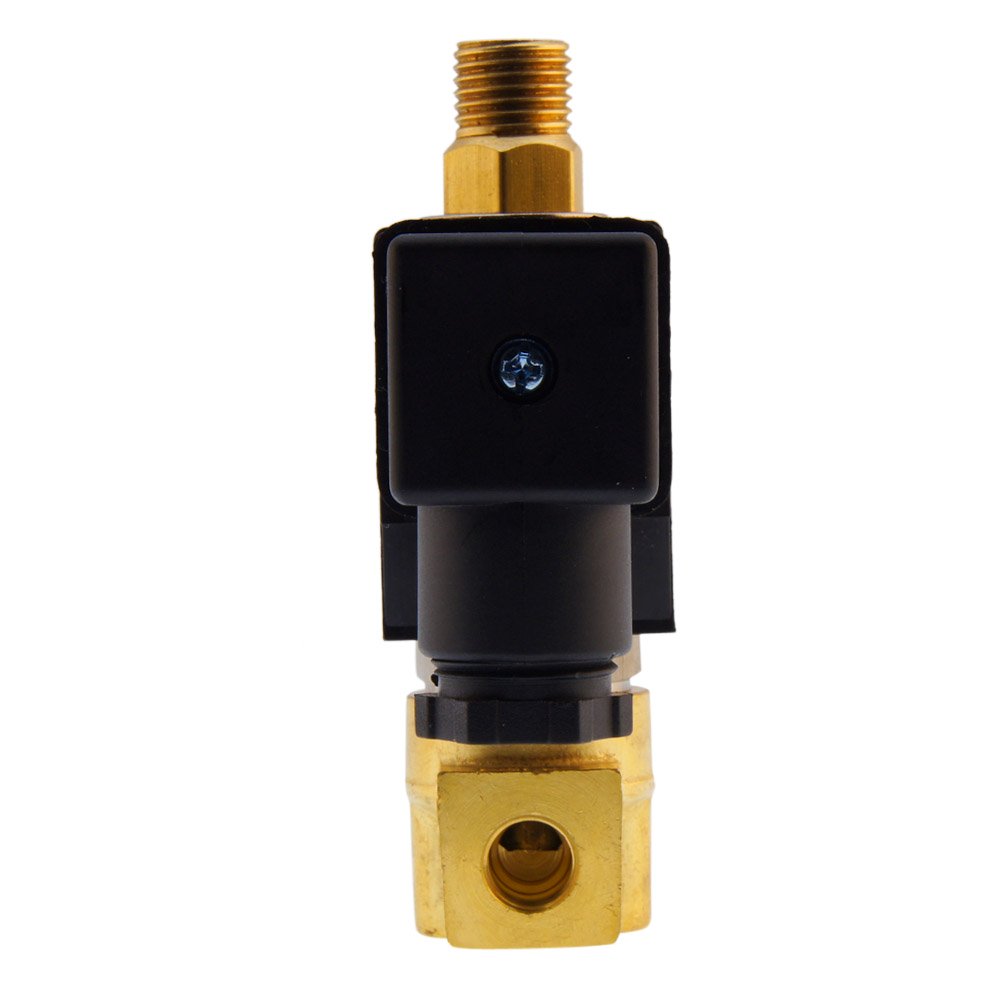 Electroválvula TW-DB 1/8'' 3/2 vías NO latón FKM 0-3bar 12V DC