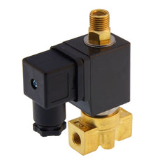 Electroválvula TW-DB 1/8'' 3/2 vías NO latón FKM 0-3bar 12V DC