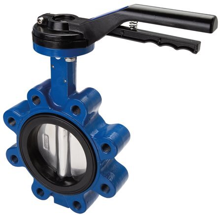 DN150 (6 inch) PN6 Lug Butterfly Valve GG25-GGG40 polyamide-coated-EPDM