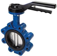 DN150 (6 inch) PN6 Lug Butterfly Valve GG25-GGG40 polyamide-coated-EPDM