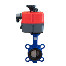 Electric Butterfly Valve DN125 24-240V AC/DC Modulating Fail-Safe Wafer GGG40 EPDM Drinking water J+J