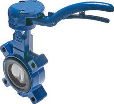 DN65 (2-1/2 inch) PN6 Lug Butterfly Valve GG25-Stainless steel-NBR (carboxyl)