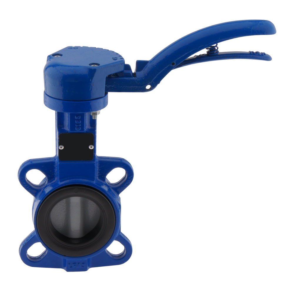 DN65 (2-1/2 inch) PN16 Wafer Butterfly Valve GGG40-Stainless steel-NBR
