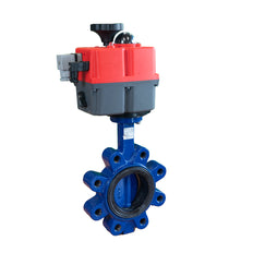 Electric Butterfly Valve DN40 24-240V AC/DC Modulating Lug GGG40 FKM J+J