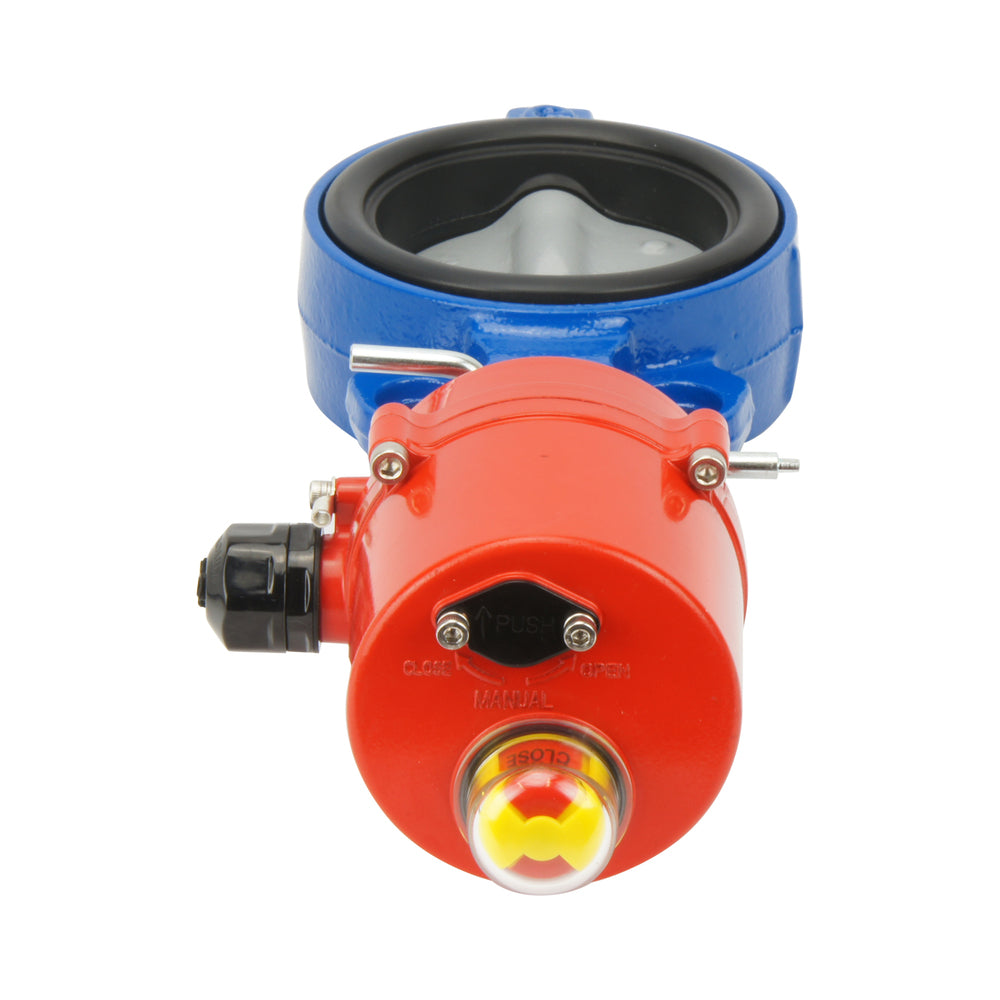 Válvula de mariposa electrica wafer DN40 (1-1/2 pulgada) 230VAC GGG40-Acero inoxidable-EPDM - BFLW