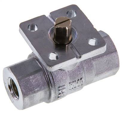 Válvula de bola de latón Rp1/4'' 2 vías ISO-Top PN40 - BL2BA