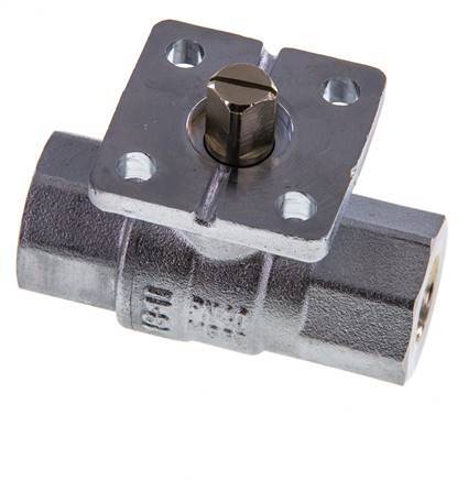 Válvula de bola de latón Rp1/4'' 2 vías ISO-Top PN40 - BL2BA