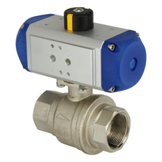 Válvula de bola neumática de latón de 2 vías G3/4'' abierta por muelle - BL2BA