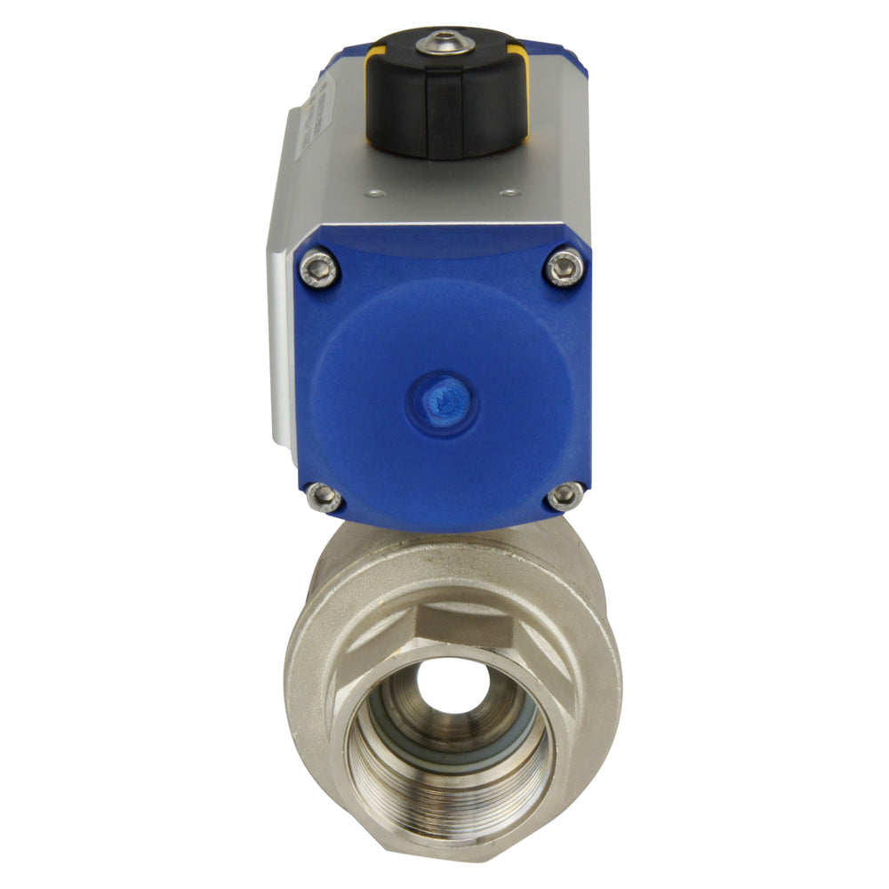 Válvula de bola neumática de latón de 2 vías G1/2'' abierta por muelle - BL2BA