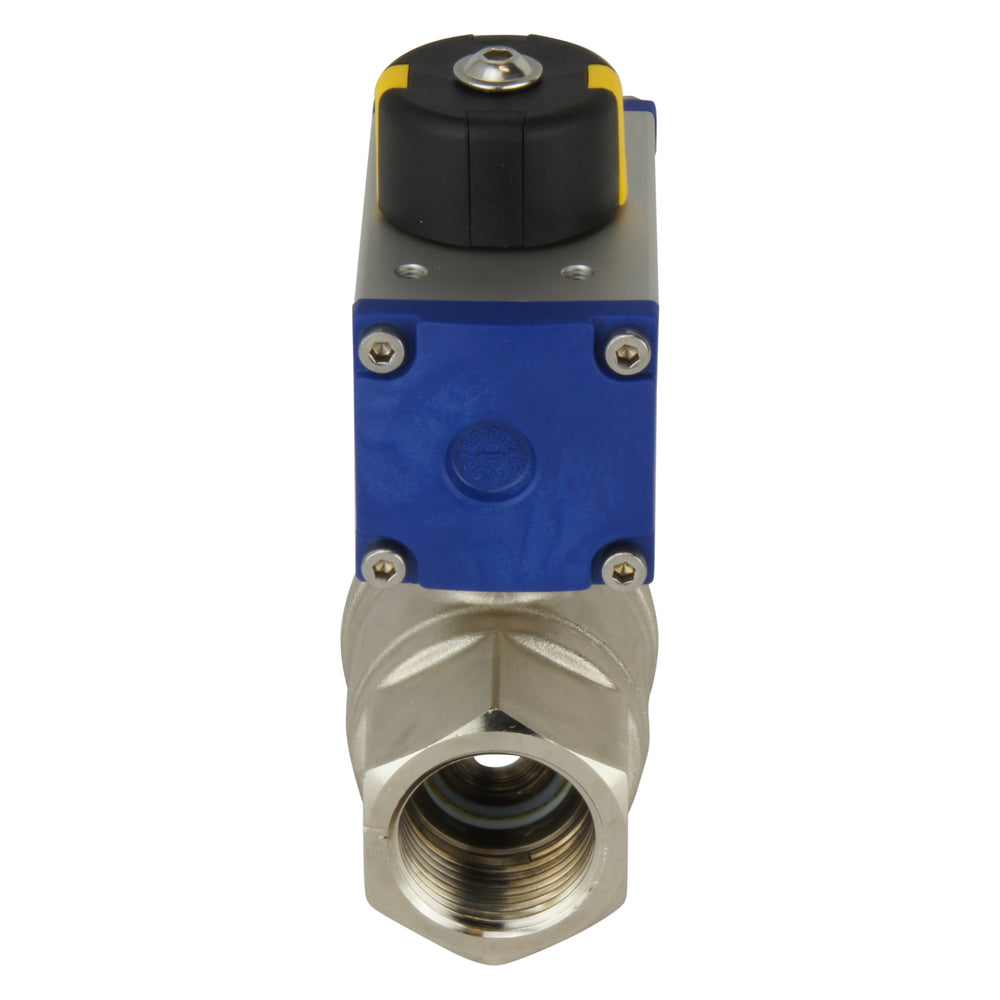 Válvula de bola neumática de latón de 2 vías y doble efecto G1/2'' - BL2BA