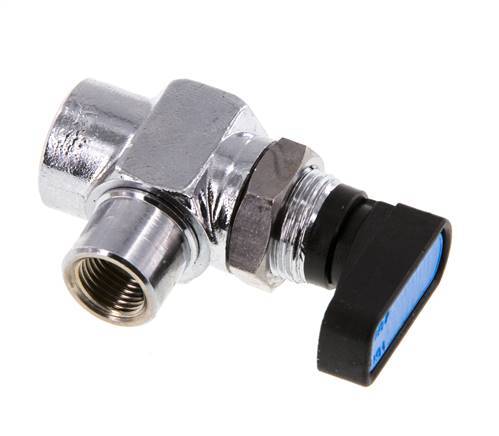 Válvula de bola de latón compacta de 2 vías de 1/8 de pulgada