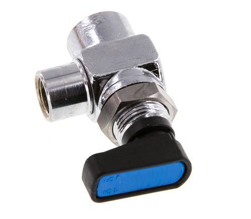 Válvula de bola de latón compacta de 2 vías de 1/8 de pulgada