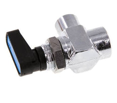 Válvula de bola de latón compacta de 2 vías de 1/8 de pulgada