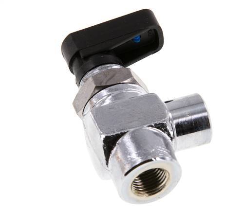 Válvula de bola de latón compacta de 2 vías de 1/8 de pulgada