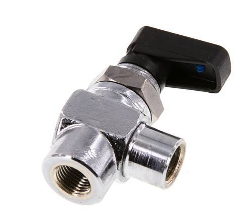 Válvula de bola de latón compacta de 2 vías de 1/8 de pulgada