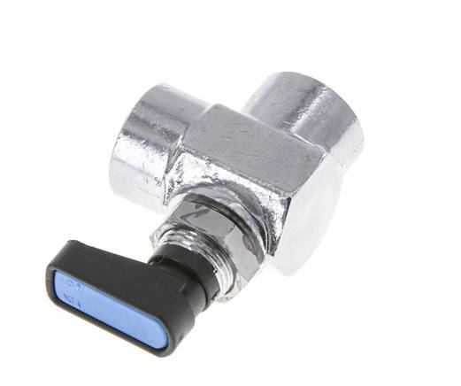 Válvula de bola de latón compacta de 2 vías de 3/8 pulgadas