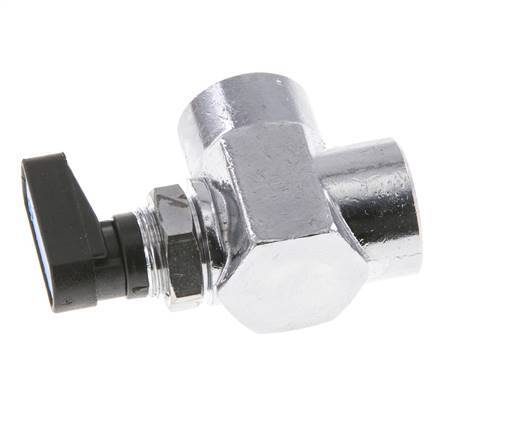 Válvula de bola de latón compacta de 2 vías de 3/8 pulgadas