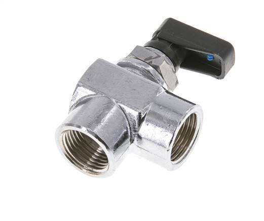 Válvula de bola de latón compacta de 2 vías de 3/8 pulgadas