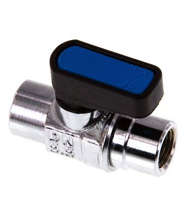 Rp 1/8 pulgada Mini válvula de bola de latón de 2 vías compacta EN331 Gas 20 Bar