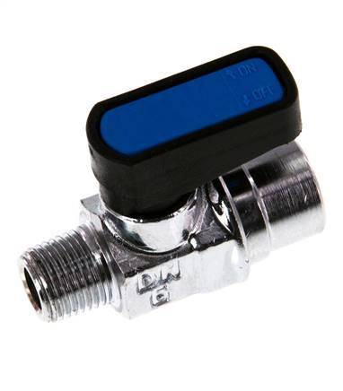Male To Female R/Rp 1/8 inch 2-Way Brass Mini Ball Valve Compact EN331 Gas 20 Bar